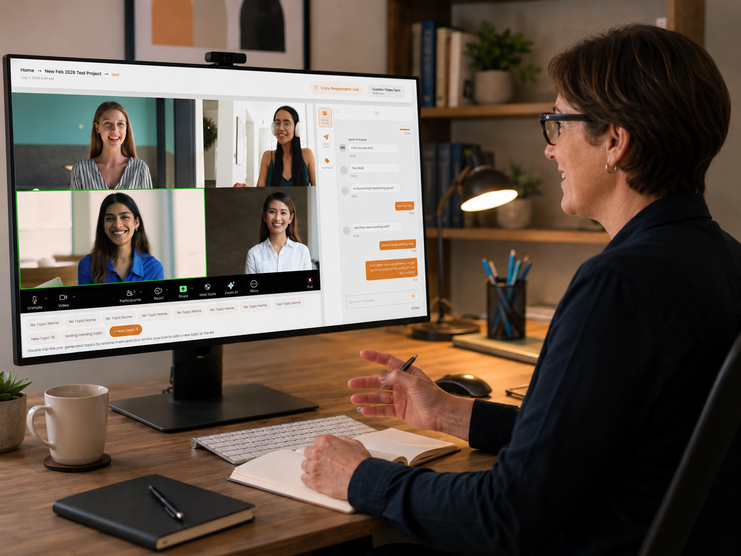 Online research through Curator